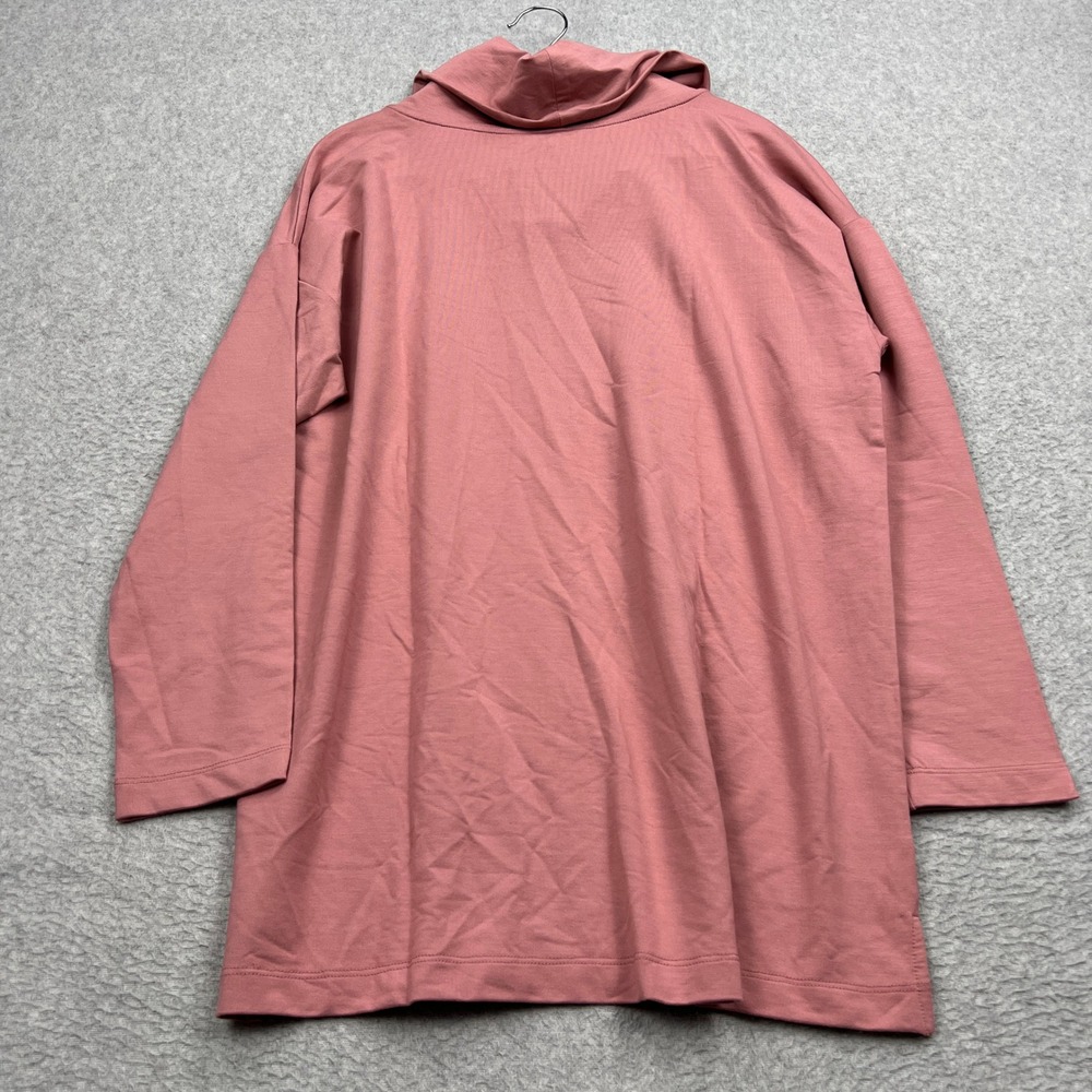NEW Banana Republic Aster Mockneck Chase Top Womens Medium Pink Cowl Pullover - Picture 9 of 12